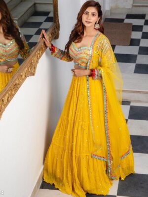 Yellow lehenga choli