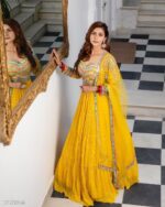 Yellow lehenga choli