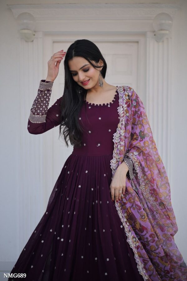 Gown with dupatta