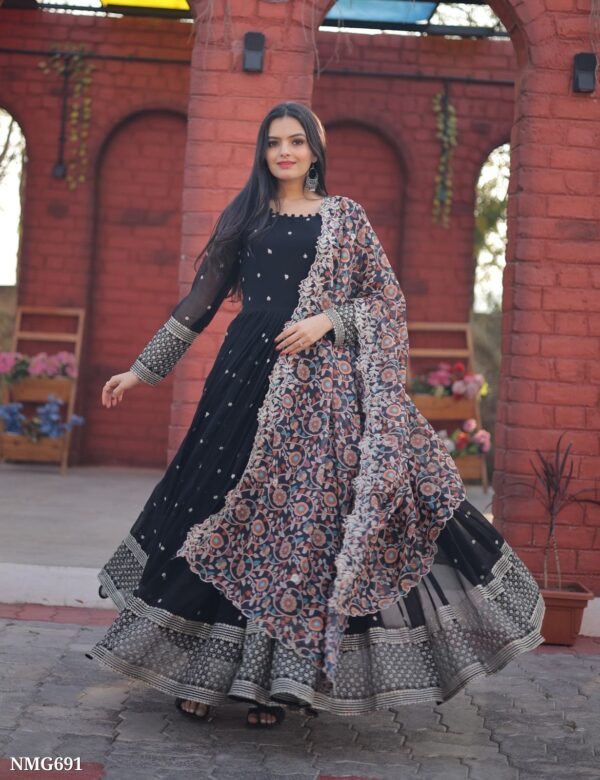 Gown with dupatta