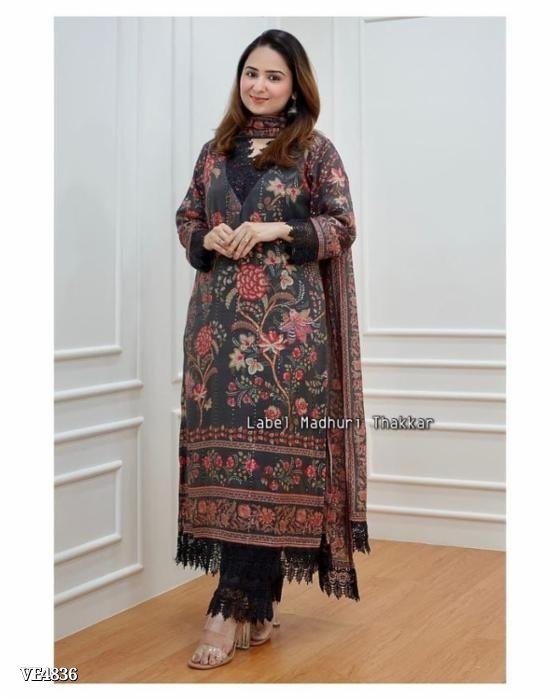 BLACK DIGITAL PRINT PAKISTANI SUIT