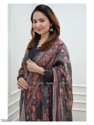 BLACK DIGITAL PRINT PAKISTANI SUIT