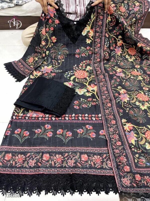 BLACK DIGITAL PRINT PAKISTANI SUIT