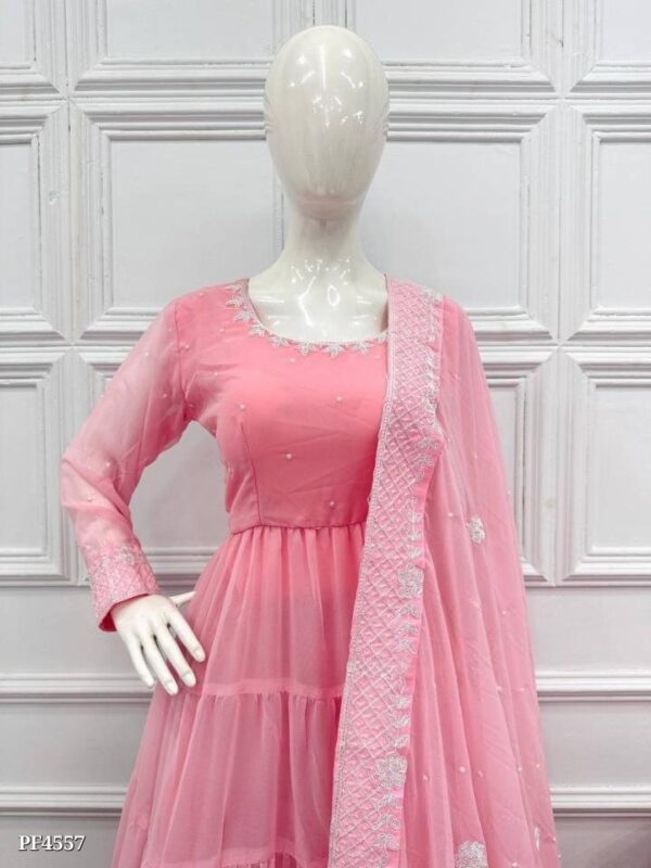 Designer Gown With Dupatta