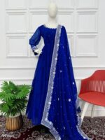 Designer Gown With Dupatta