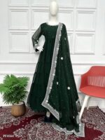 Designer Gown With Dupatta