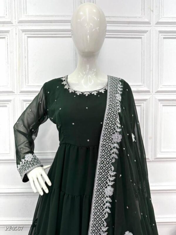 Designer Gown With Dupatta