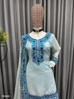 Embroidery Top With Sharara