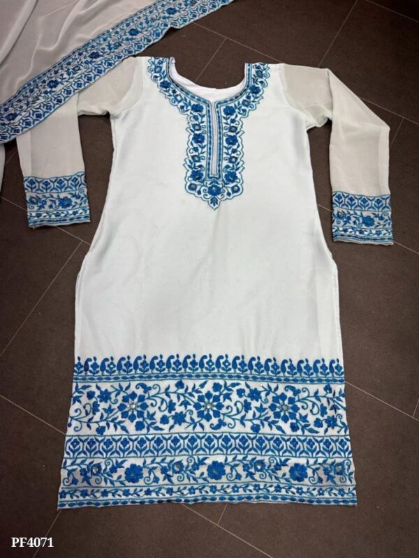 Embroidery Top With Sharara